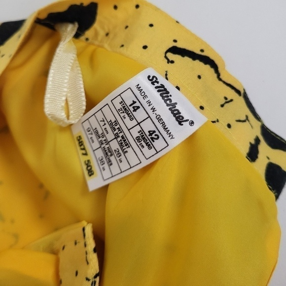 *Free With Purchase* 80’s floral pencil skirt midi knee length slit lined rayon - Picture 6 of 6